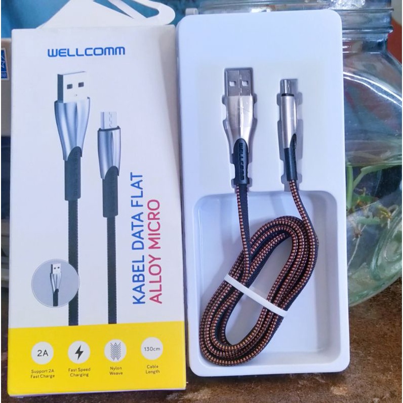 Kabel Data Flat Alloy Micro B Wellcomm