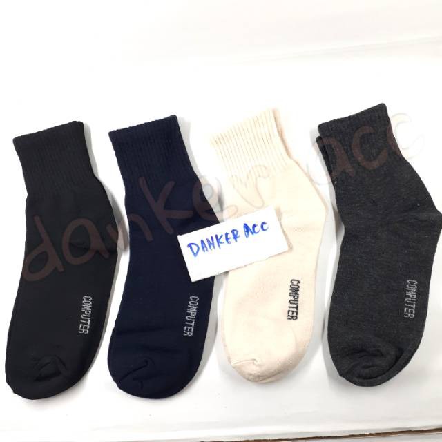 Kaos Kaki Katun Mesh Bahan Adem 3/4 Betis Atas Mata Kaki Unisex-1