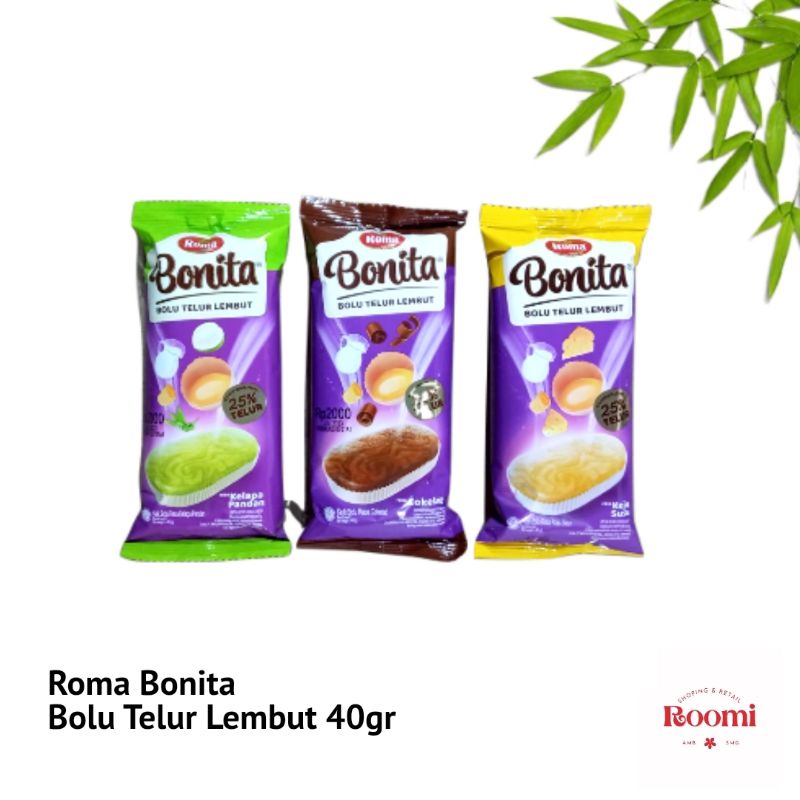 

Roma Bonita 40g/ Bolu Telur Lembut