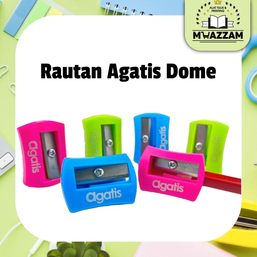 

Agatis Rautan Pensil Dome Warna 1 pcs