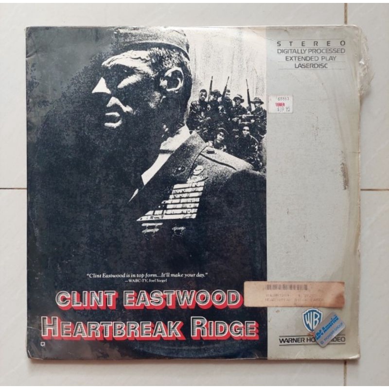 Kaset Laser disc Clint Eastwood Heartbreak Ridge