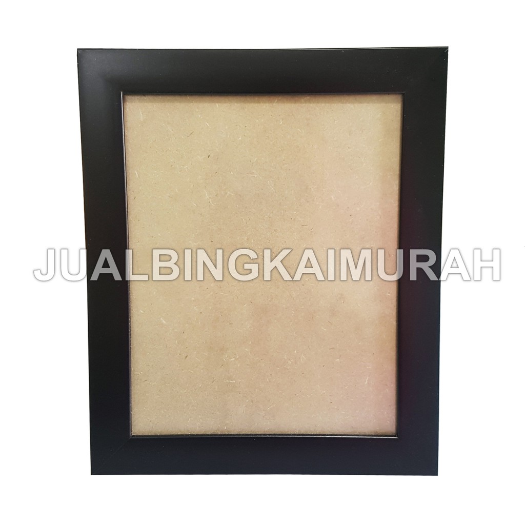 Bingkai Foto 8R/10R Hitam Lebar | Photo Frame Minimalis | Pigura Gift JBM