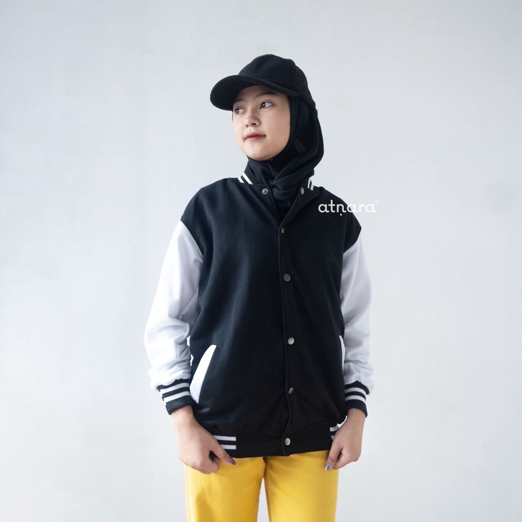 Nara Grosir - Classic Baseball Jaket l Jaket Varsity Pria dan Wanita