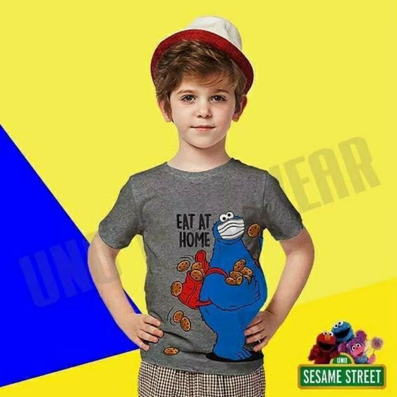 SESAME TEE KAOS SESAME STREET KAOS ELMO ANAK MURAH
