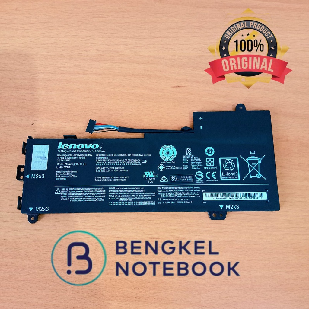 Baterai Lenovo 100-14IBY U30-70 E31-80 E31-70 L14M2P23 L14L2P22 L14M2P24