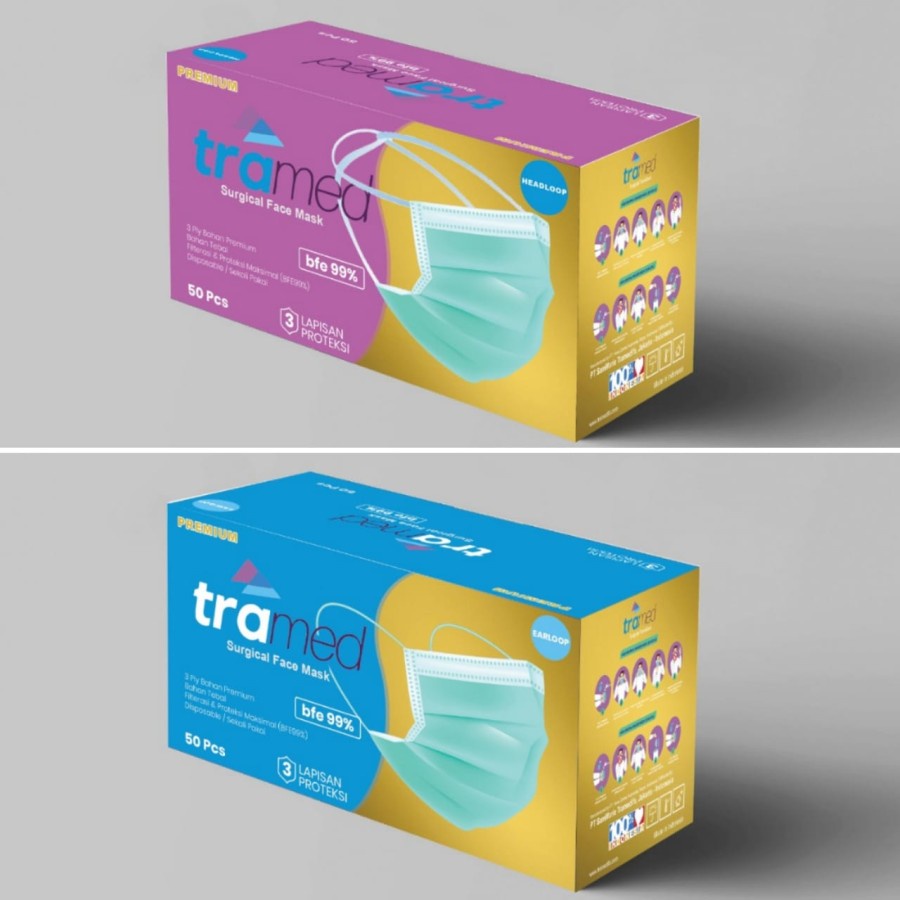 MASKER TRAMED SURGICAL FM BFE 99%