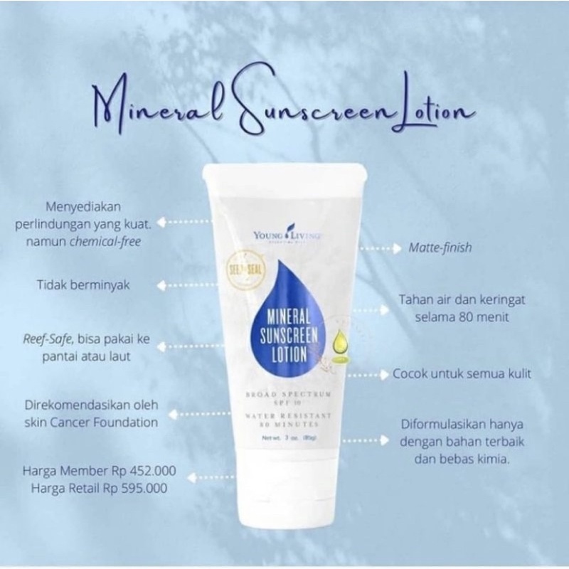 Mineral Sunscreen Lotion Young Living SPF 50 (85g)