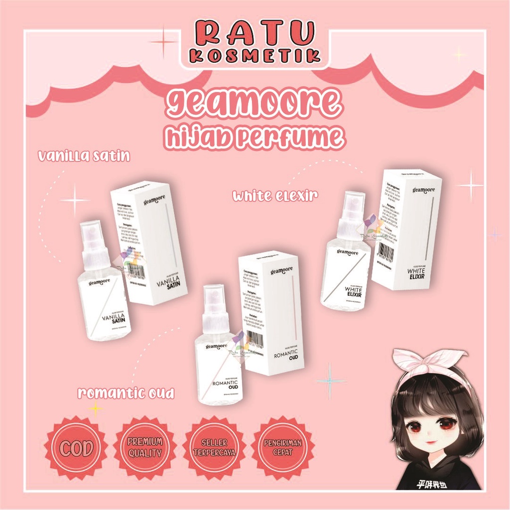 ❤ RATU ❤ Geamoore Hijab Parfum With Shimmer Spray 50ml | Parfume | Perfume BPOM✔️