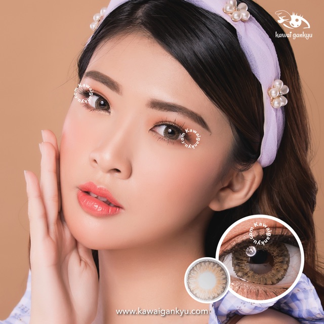 KawaiGankyu softlens Voxie ocean brown (1botol)