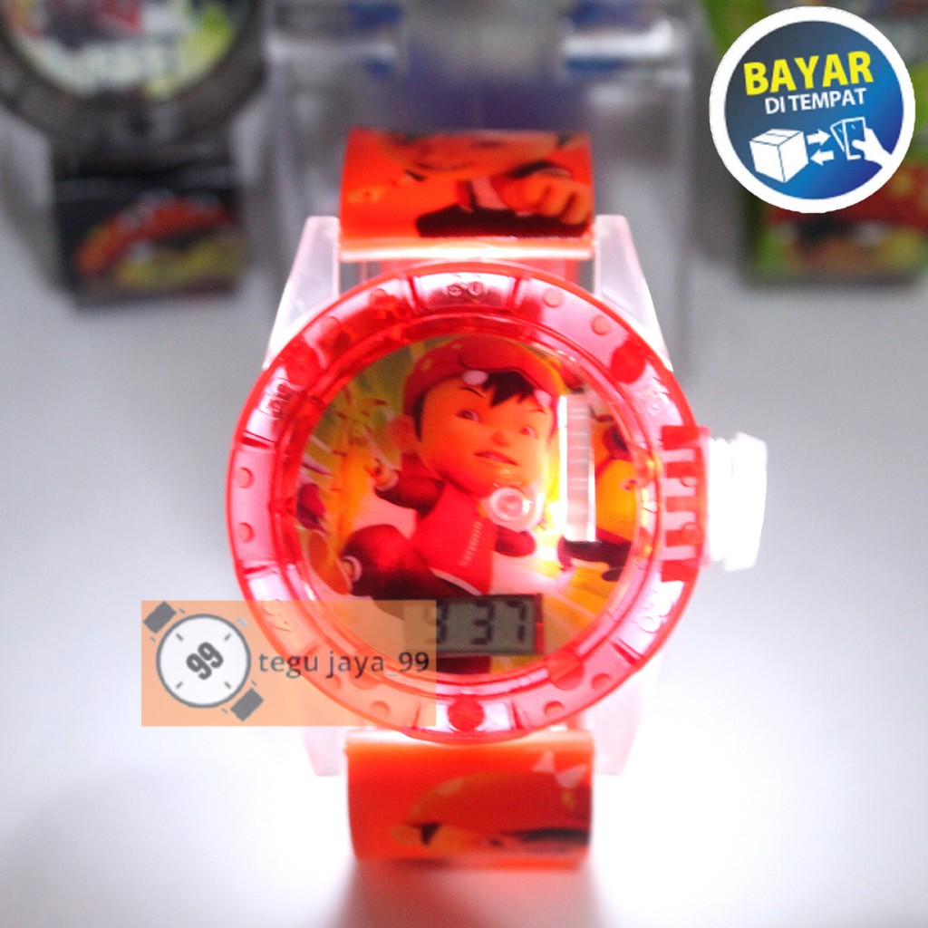 JAM TANGAN FASHION ANAK LAKI LAKI LASER PROYEKTOR DAN MELODI KARAKTER SUPER HERO TG989 GROSIR MURAH