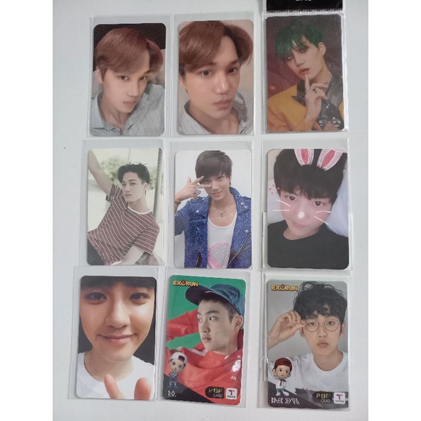 photocard EXO kai, chanyeol, baekhyun, Do kyungsoo