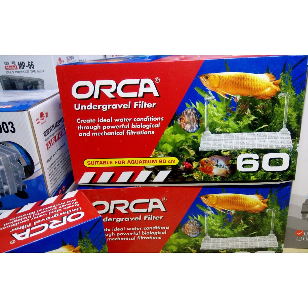 Orca Filter Set Ugf Undergravel Filter Untuk Aquarium 30cm 60cm Shopee Indonesia Harga filter bawah aquarium