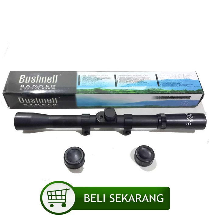 PROMO ORIGINAL Rifle Scope - Teleskop Bushnell 4x20 - Teleskop