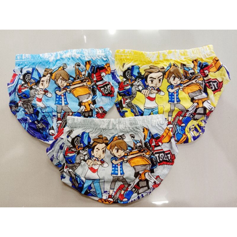 Celana dalam anak laki-laki Tobot / pakaian dalam