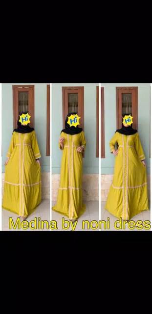 Daster arab NONI MEDINA Dress Rayon Super Busui Original