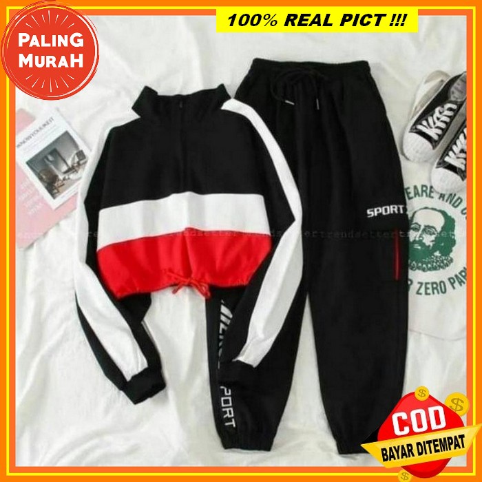 Set Olahraga Jumbo Xxxl-Xxxxxxl Setelan Wanita One Set Super Jumbo Shakira Sporty Set Big Size Polos