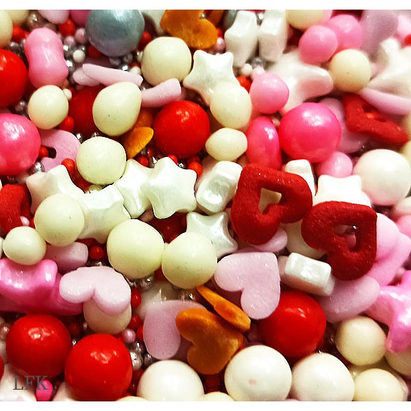 

SPRINKLE GIRL POWER RED WHITE PINK BAYI HIASAN KUE DEKOR ULTAH CAKE CUPCAKE BABY GADIS MERAH