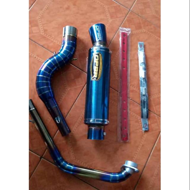 Knalpot racing OPBR bluemoon untuk MX,MX KING,ALL BEBEK,SATRIA FU,SONIC 150
