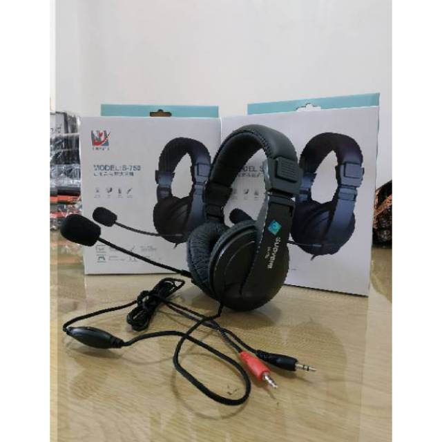 Headphone Headset Gaming S750 3 5mm Super Bass Suoyana Shopee Indonesia