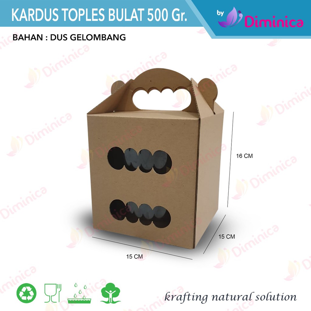

Kardus Toples Bulat 500grm/Dus Hoples 500grm/Kardus Kue Kering 500grm