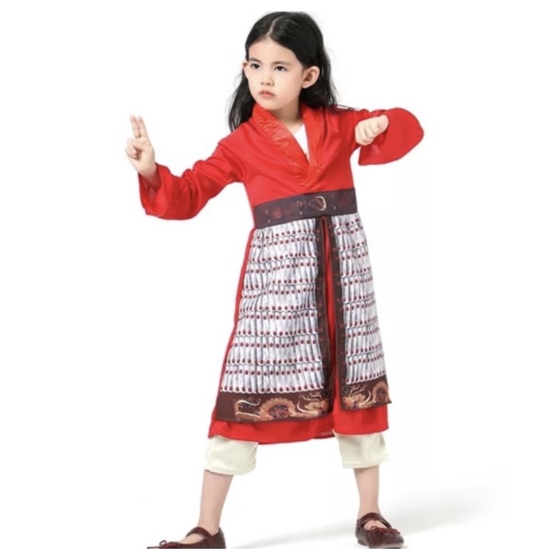baju tradisional chinese mu lan / disney mulan costume traditional chinese