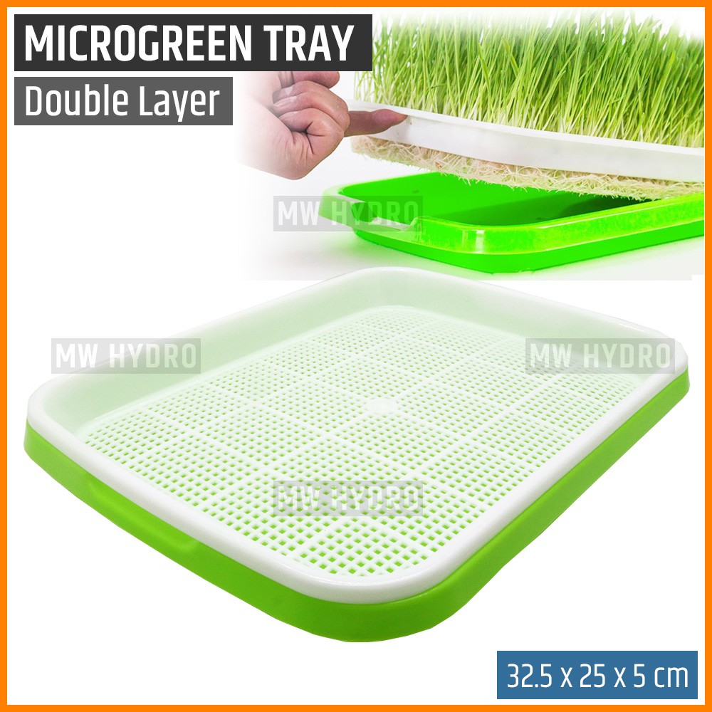 Double Layer Microgreen Tray / Wadah Semai Hidroponik