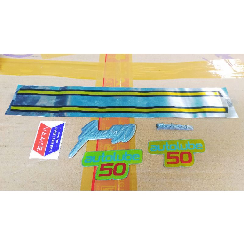 LOGO EMBLEM STICKER SET BODY / STIKER BODI KOMPLIT YAMAHA U5 U50  .Repro baru