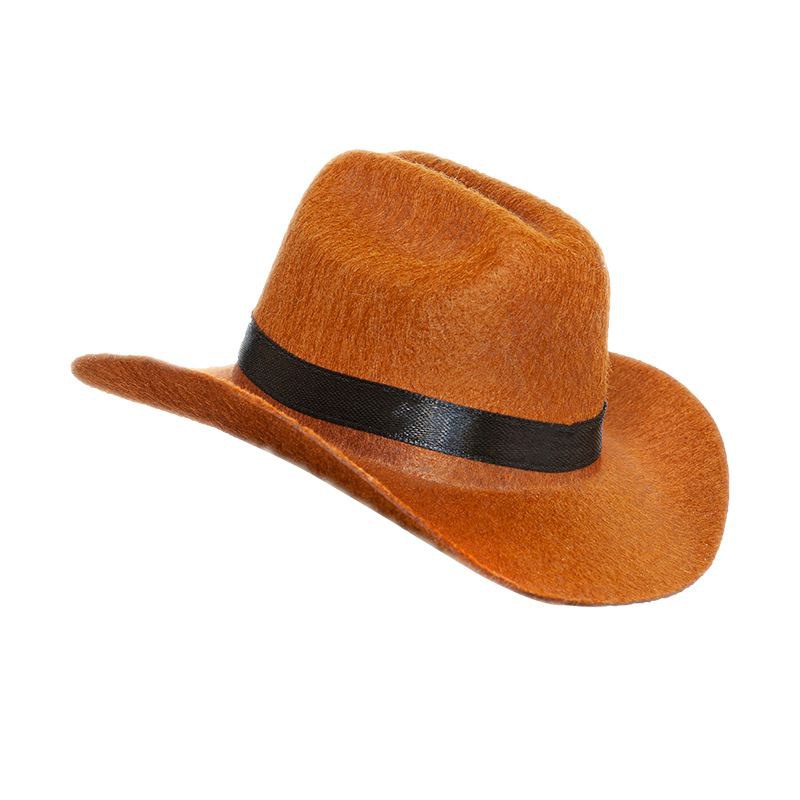 Topi Kucing Anjing Lucu Cowboy Pet Hat Aksesoris dengan Desain Stylish dan Trendi FEZONE