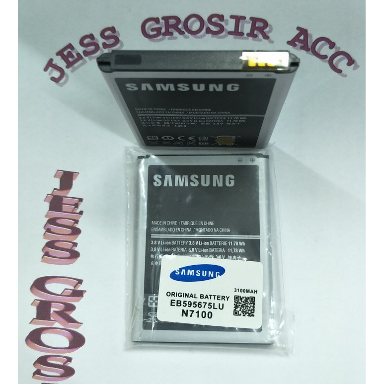 Baterai Battery Original Samsung SEIN Galaxy Note 2 N7100 EB595675LU - Hitam