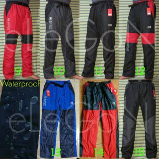  Celana  Gunung Polar TNF The North  Face  Merah Hitam 