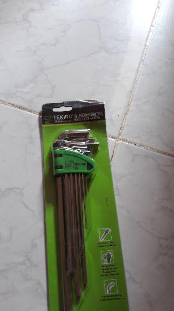 Kunci L Set Panjang Tekiro 8 Pcs