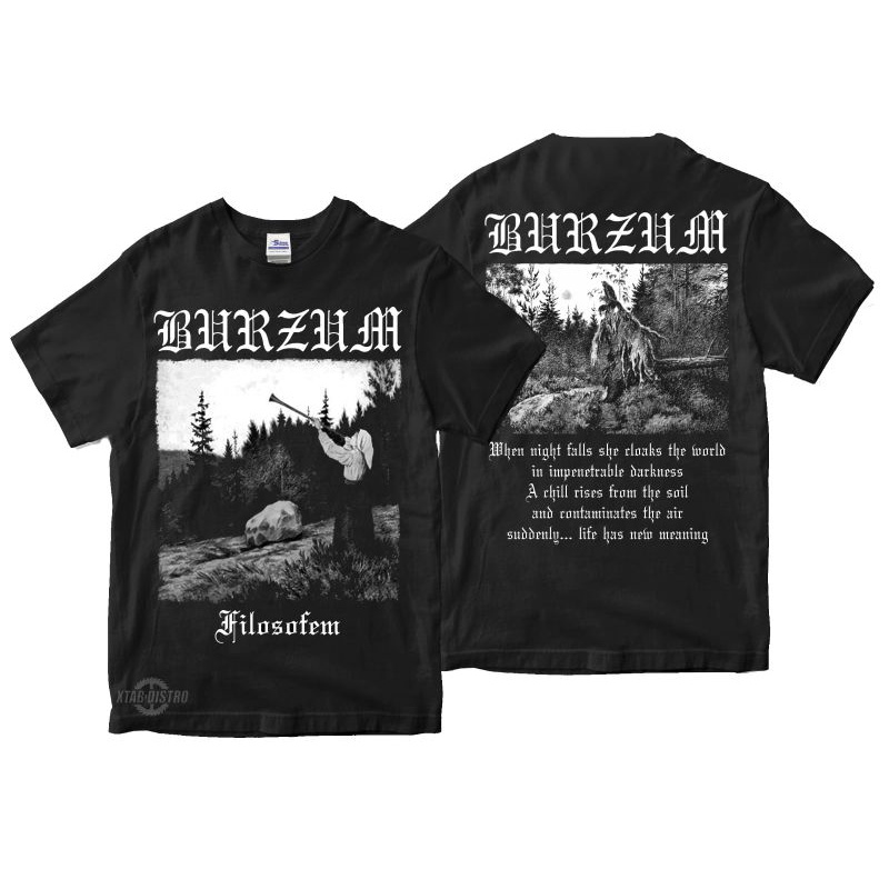 kaos BURZUM FILOSOFEM kaos burzum filosofem kaos pria wanita