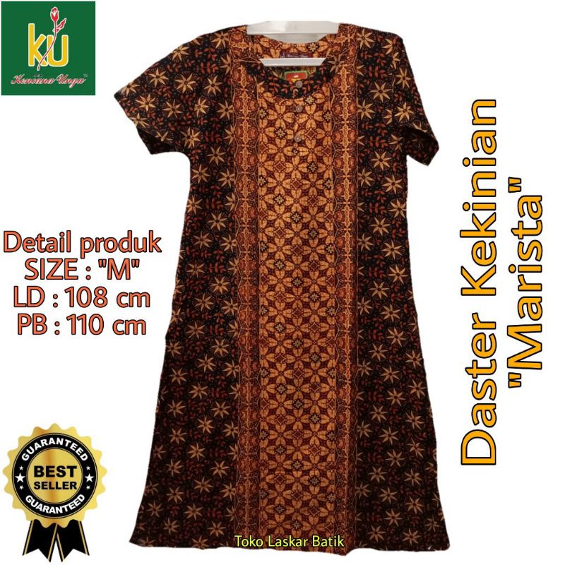 Daster Kekinian Batik Kencana Ungu Original Model Marista Special