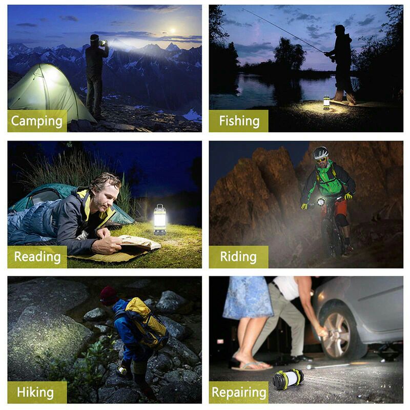Senter LED Portable Flashlight Super Bright 6 Mode With Power Bank 40 W AEFJ HC-261