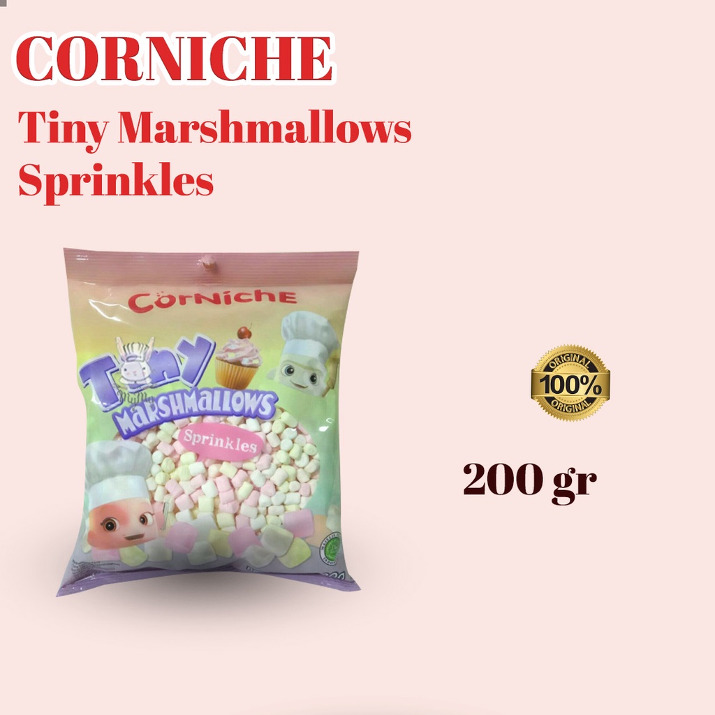 

CORNICHE TINY MARSHMALLOWS SPRINKLE 200GR