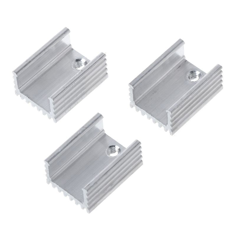 Bt 10pcs 20x15x10MM Aluminium TO-220 Heatsink Ke 220 Heat Sink Transistor Radiator TO220 Pendingin Cooling Pad