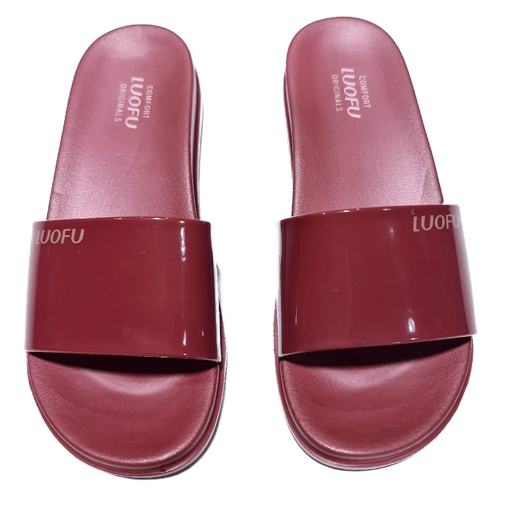 jelly sandal wanita slop luofu karet import selop cewek E7159E01SL