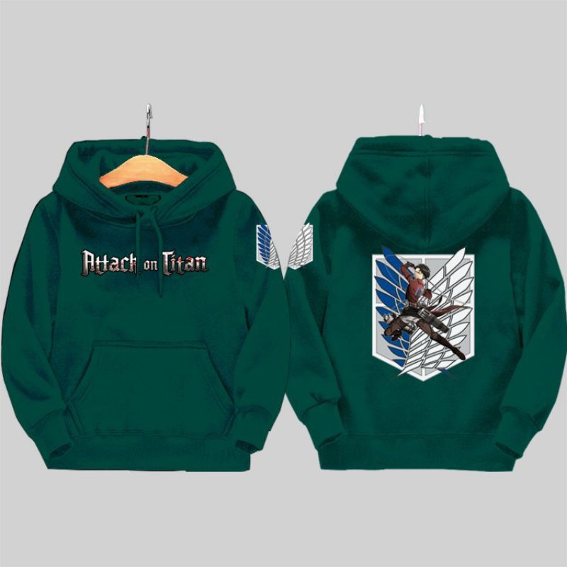 Jaket anak attack on titan 02 sweater hoodie anak attack on titan