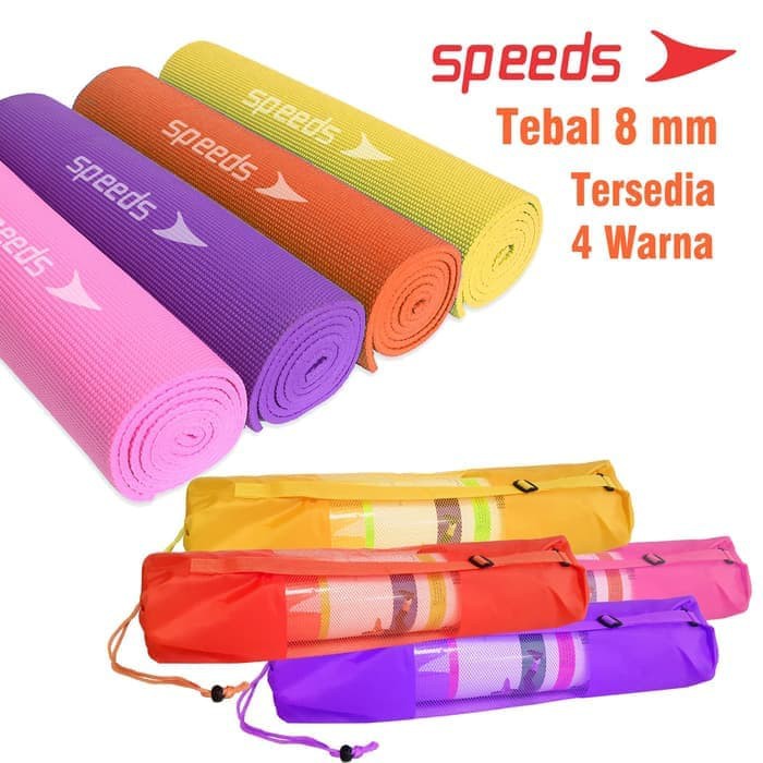 Matras Yoga Mat Karpet Spons Tikar Camping 173 x 61CM 8MM Tebal + Tas