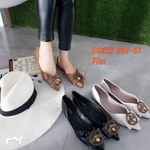 FLATS GUCCI 368-61 JO Sepatu Impor Batam