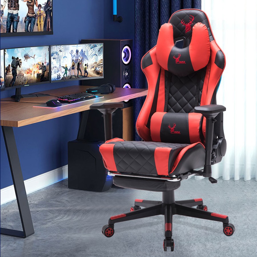 SAGE SG5 Chair Kursi bangku GAMING game With Footrest 180° SG-5