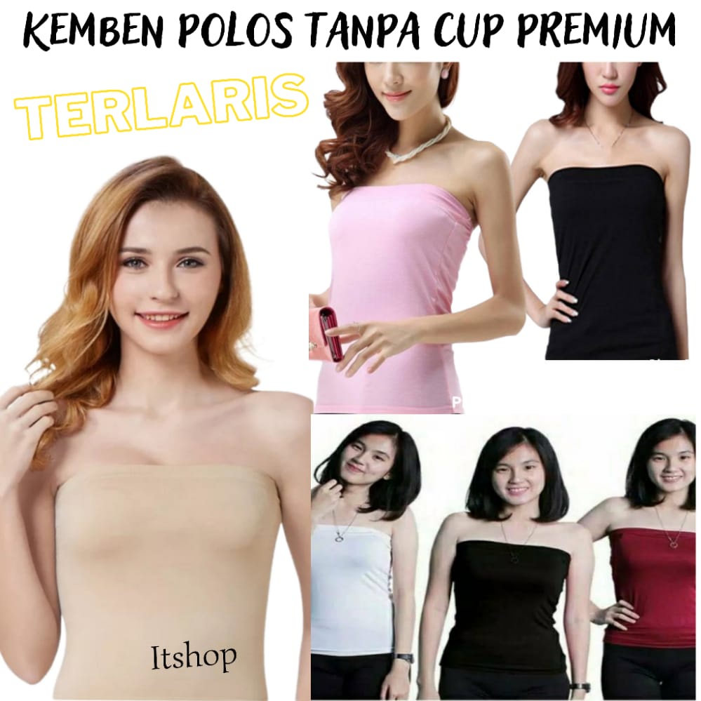IVSHOP - Kemben Wanita Polos Panjang Tanpa Cup Busa Allsize / Kemben  Polos Panjang Bahan Halus Prem
