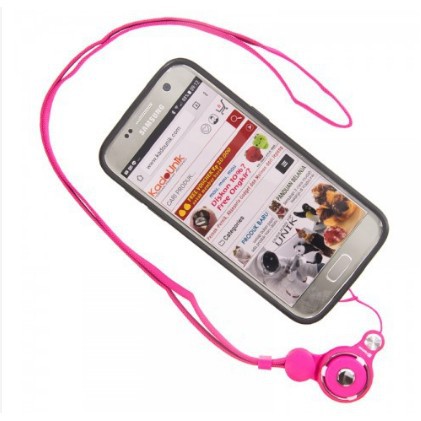 Kalung Tali 2IN1 Gantungan HP Flashdisk Name Tag Id Card Phone Strap