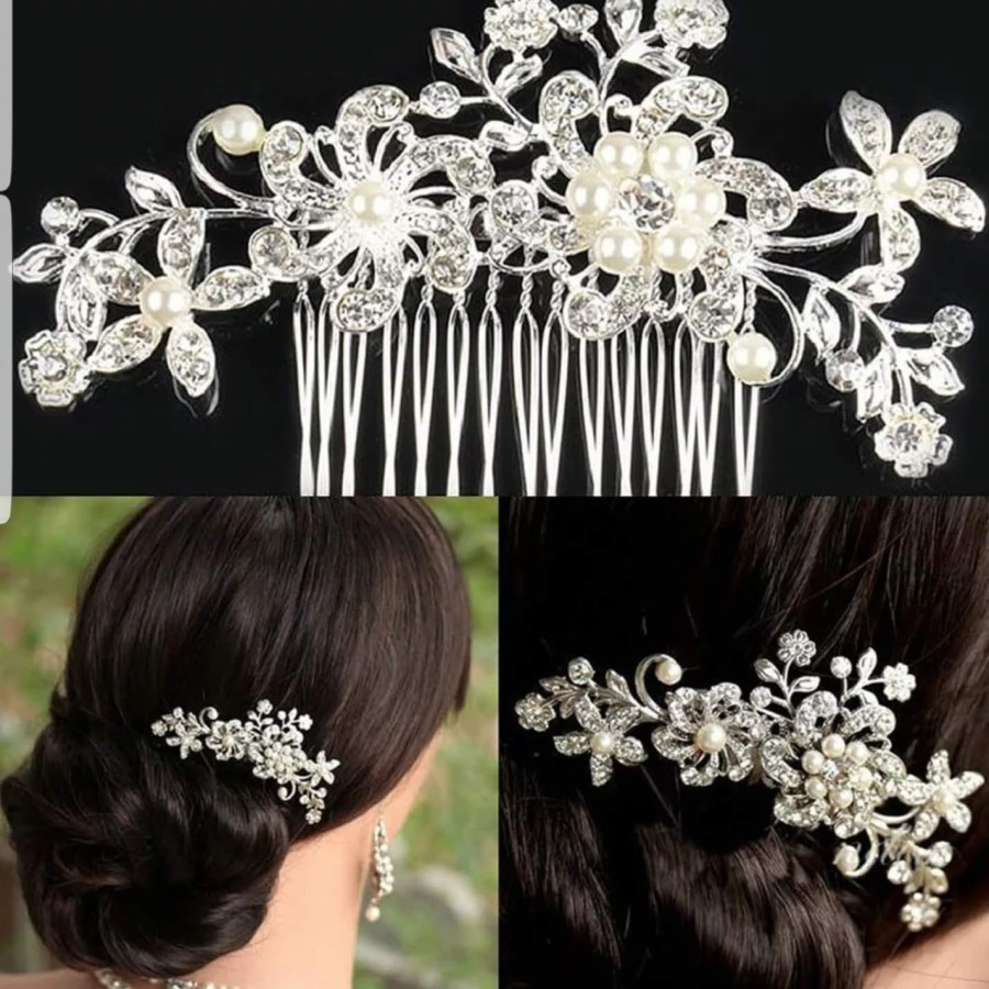 Headpiece Hairpiece Aksesoris Rambut Pesta Sirkam Bunga