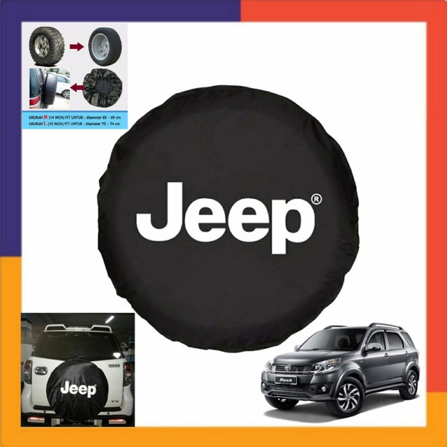 Cover Ban MOBIL RUSH TERIOS Lama Old Eksklusif Bestseller SARUNG Ban Serep Mobil