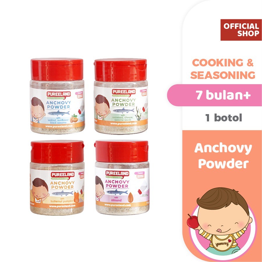 

Pureeland Anchovy Powder / MPASI Bayi Organik / Bumbu MPASI / Bahan MPASI / Makanan Bayi
