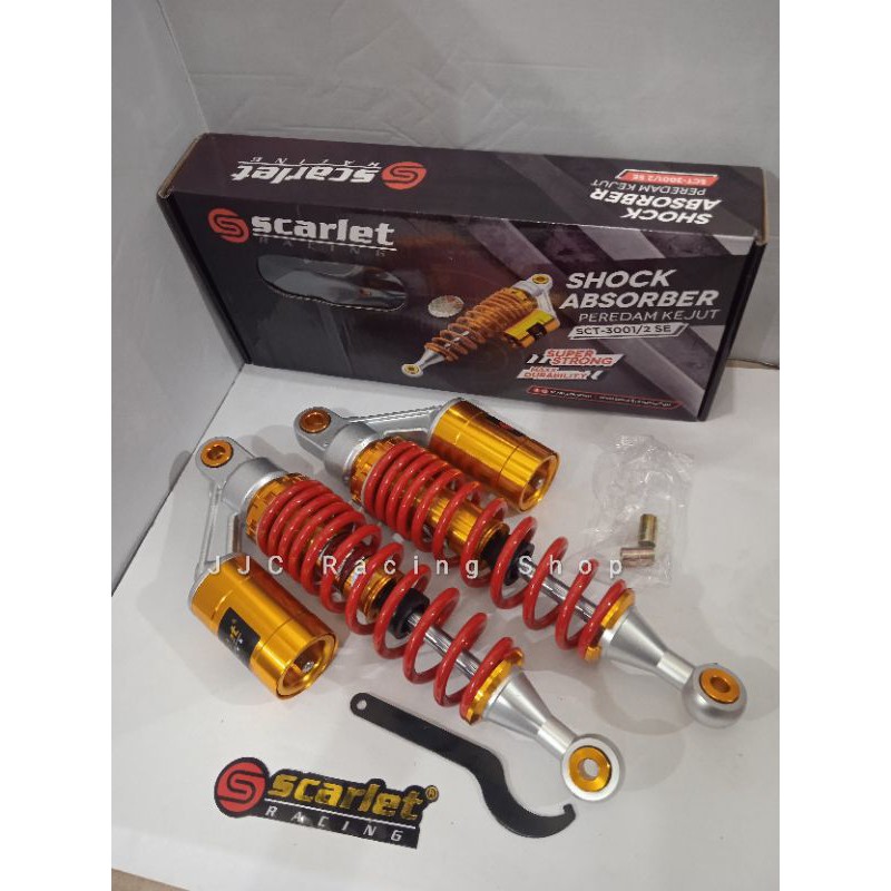 Shock breaker scarlet 3001 Nitorgen 320mm Red Gold