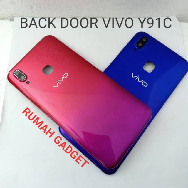 TUTUP CASING BELAKANG BACK DOOR VIVO Y91 PAKE FINGER PRINT TUTUP BATRE