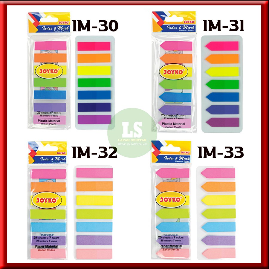 

Joyko Index & Mark / Pembatas Joyko IM-30 / IM-31 / IM-32 / IM-33 Murah