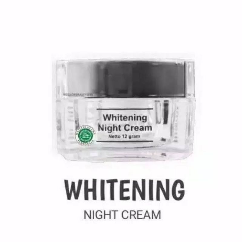 cream malam whitening ms glow